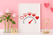 Valentine Love Meter PNG, Valentine, an Illustration by Canvas Craft (Thumbnail 3 of 7)