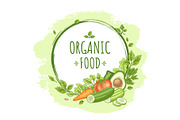 Organic Food and Eco Grocery Kit, a Food Illustration by Artspace (Thumbnail 10 of 11)