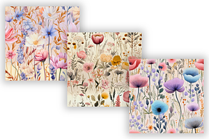 Wildflower Seamless Floral Pattern