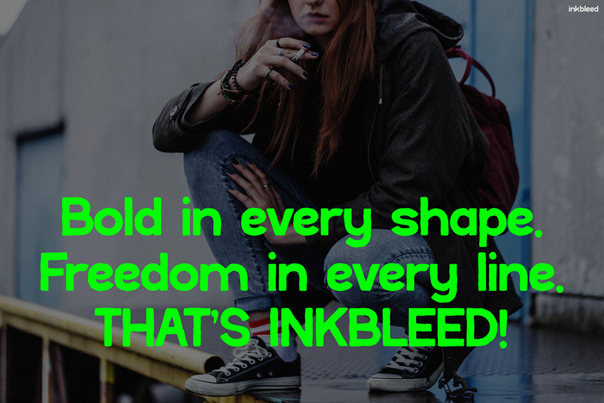 Inkbleed, a Sans Serif Font by Pinisi ART (Photo 9 of 10)