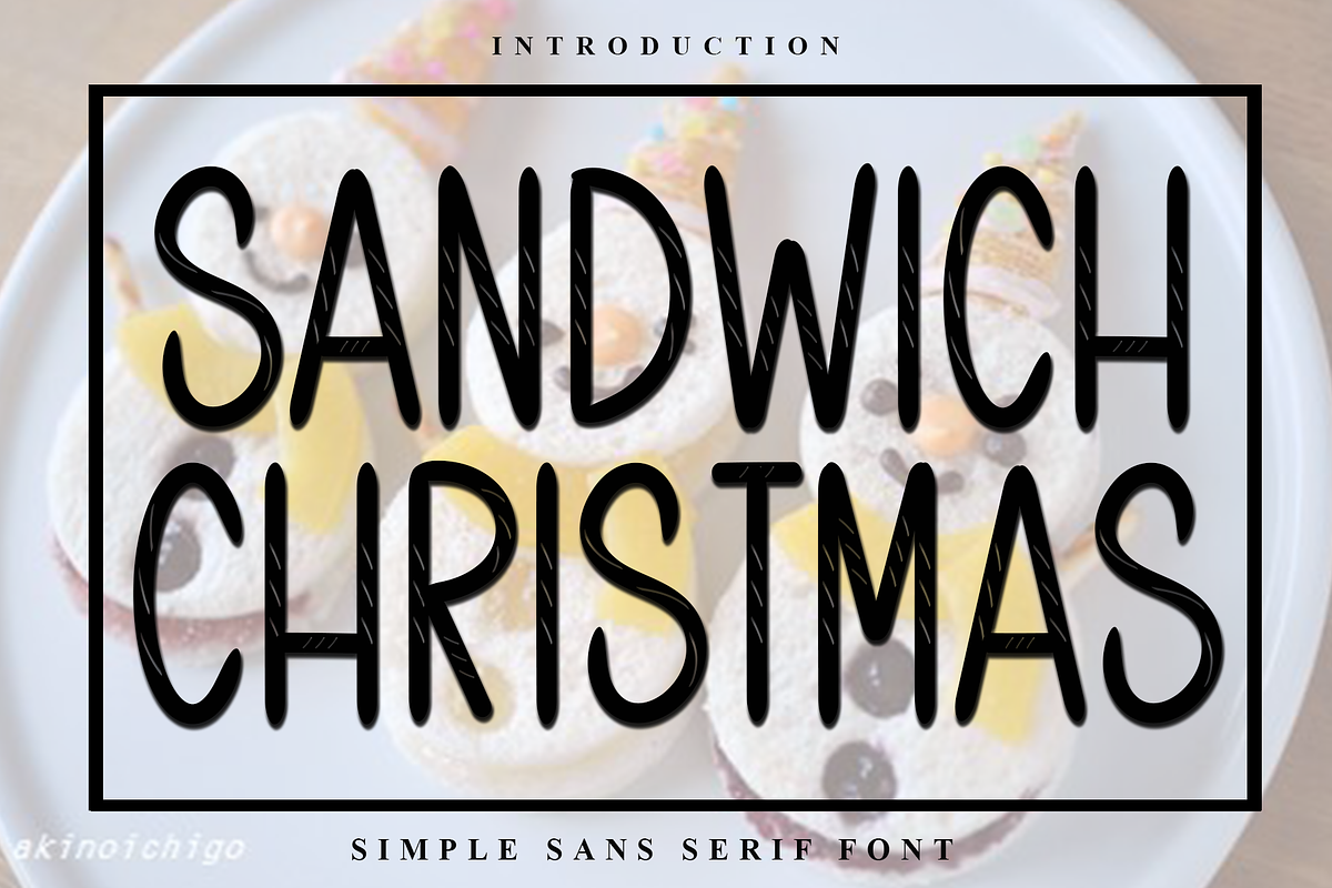Sandwich Christmas, a Sans Serif Font by InermediaSTUDIO (Photo 1 of 8)