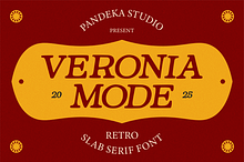 Veronia Mode - Retro Slab Serif
