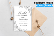 Bridal Shower Invitation Template, an Invitation Template by SimoDigitalArt (Thumbnail 5 of 10)