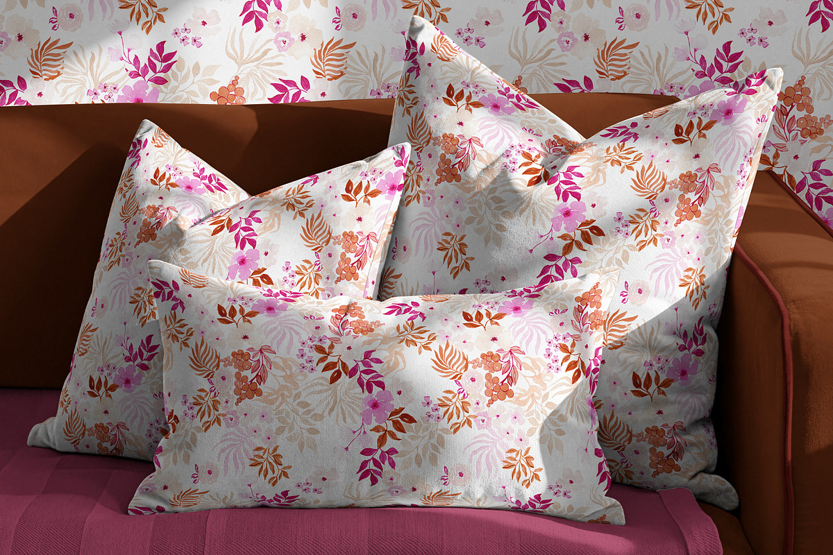 Terracota Roses Pattern, a Pattern Graphic by Webvilla Studio (Photo 2 of 6)