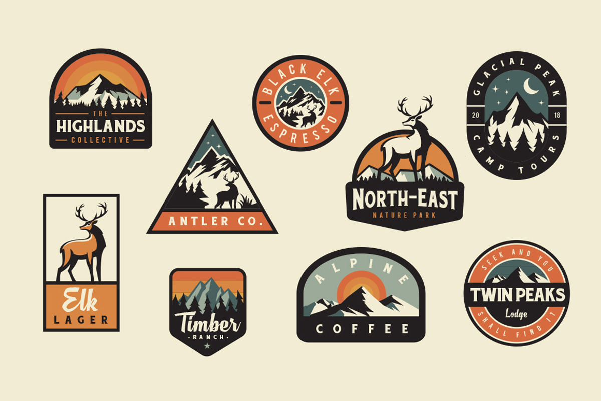 Adventure Badge Logos, a Branding & Logo Template by Nlsn Nkla (Photo 1 of 5)