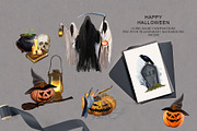 Happy Halloween - holiday clipart, a Seasonal Illustration by Vasmila (Thumbnail 3 of 10)