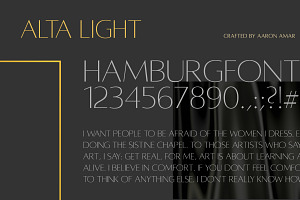 Alta Typeface 3 Weights - SAVE 20%