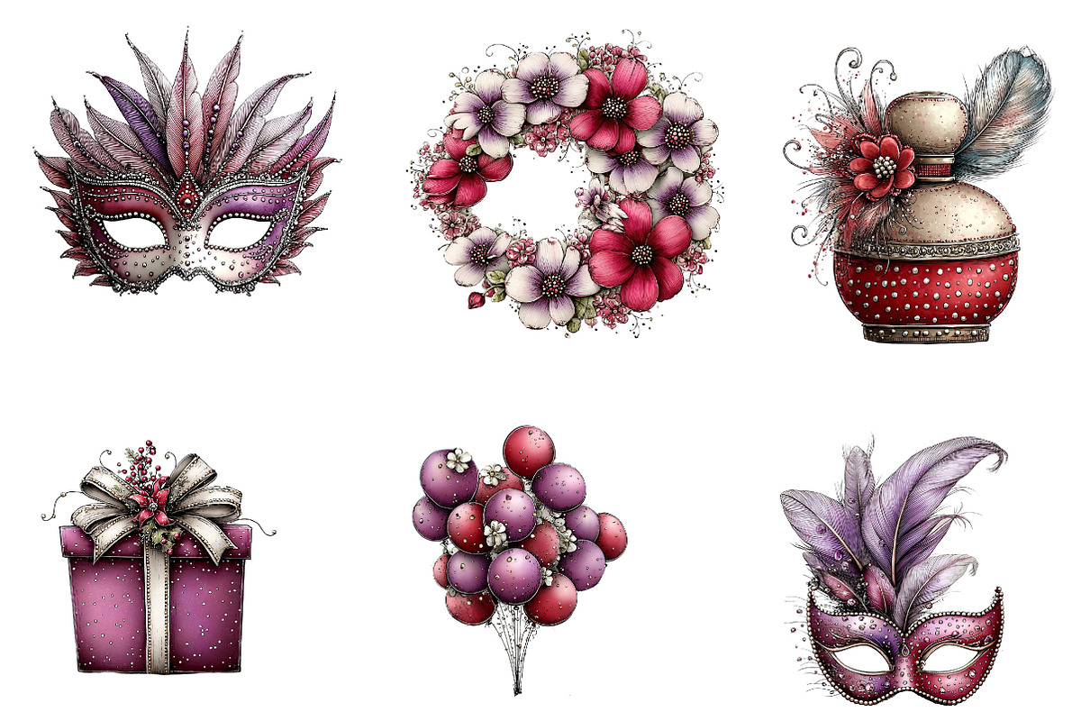 Luxury New Years Eve Clipart, an Illustration by CreationArt (Photo 5 of 5)