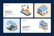 100 Warehouse Isometric Illustration, an Object Illustration by Vectors Market (Thumbnail 8 of 8)