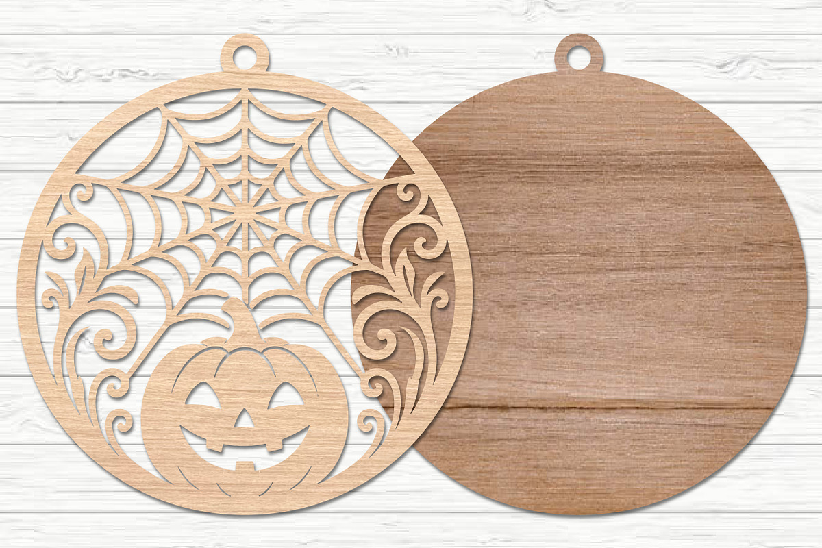 Halloween Pumpkin Spider Web Laser, an Object Graphic by Layerology (Photo 2 of 3)