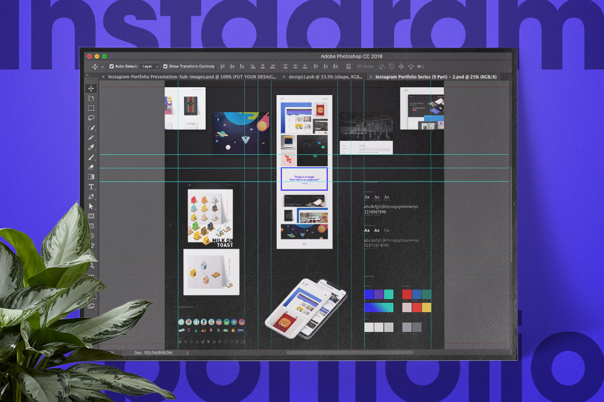 9 Part Grid - Instagram Portfolio, a Social Media Template by Milktoast (Photo 4 of 4)