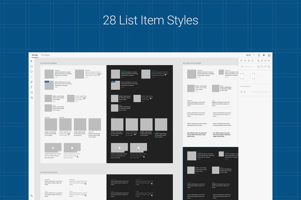 4eeder V2 Pro UI Kit for Adobe XD, an UI Kit Template by 4EB Studio (Photo 7 of 15)