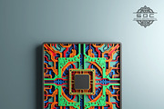 Binary Bloom mandala dxf file, laser, a Design Template by SwastikDesignsCrafts (Thumbnail 3 of 6)