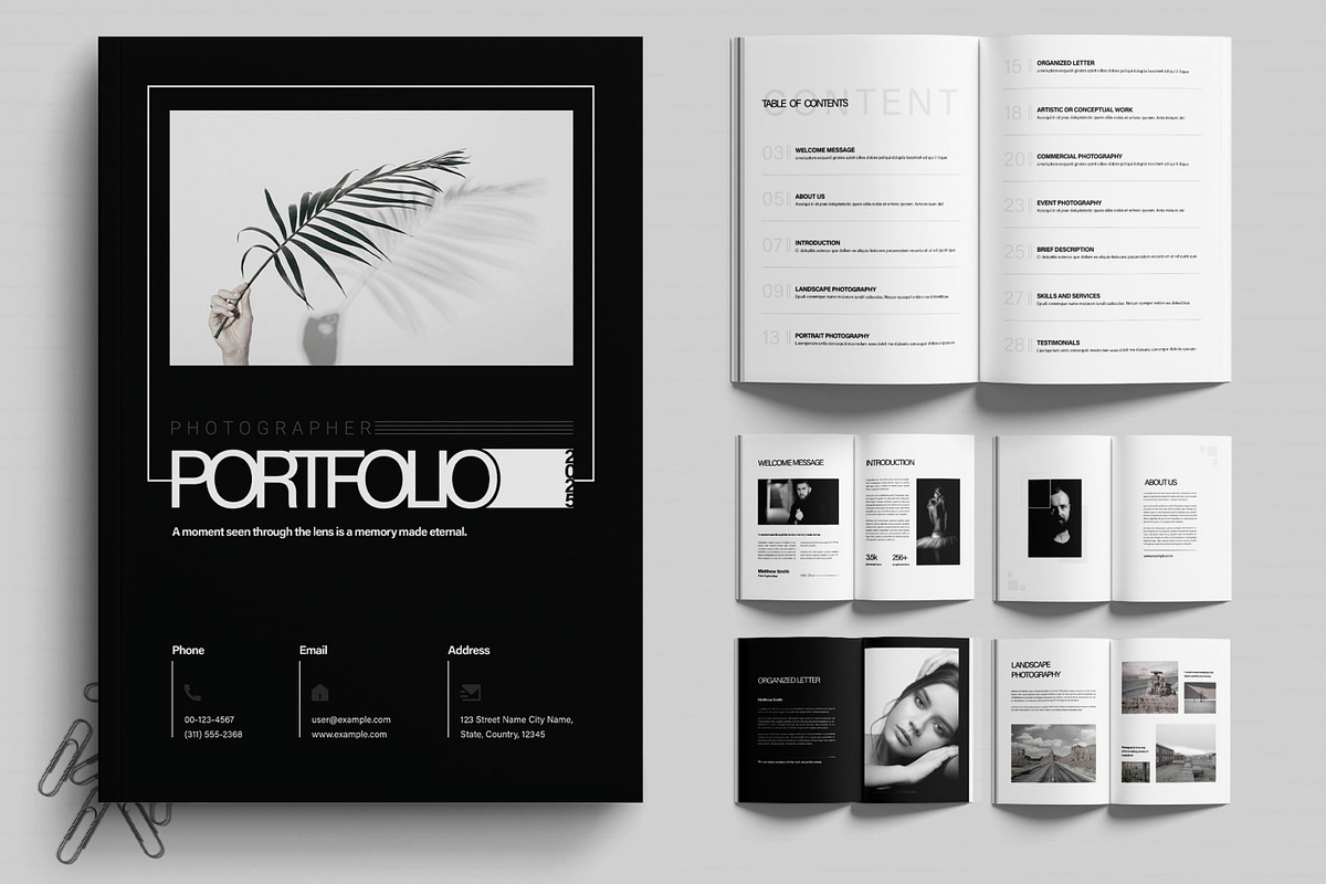 Photography Portfolio Design, a Brochure Template by MightyDesign (Photo 1 of 8)