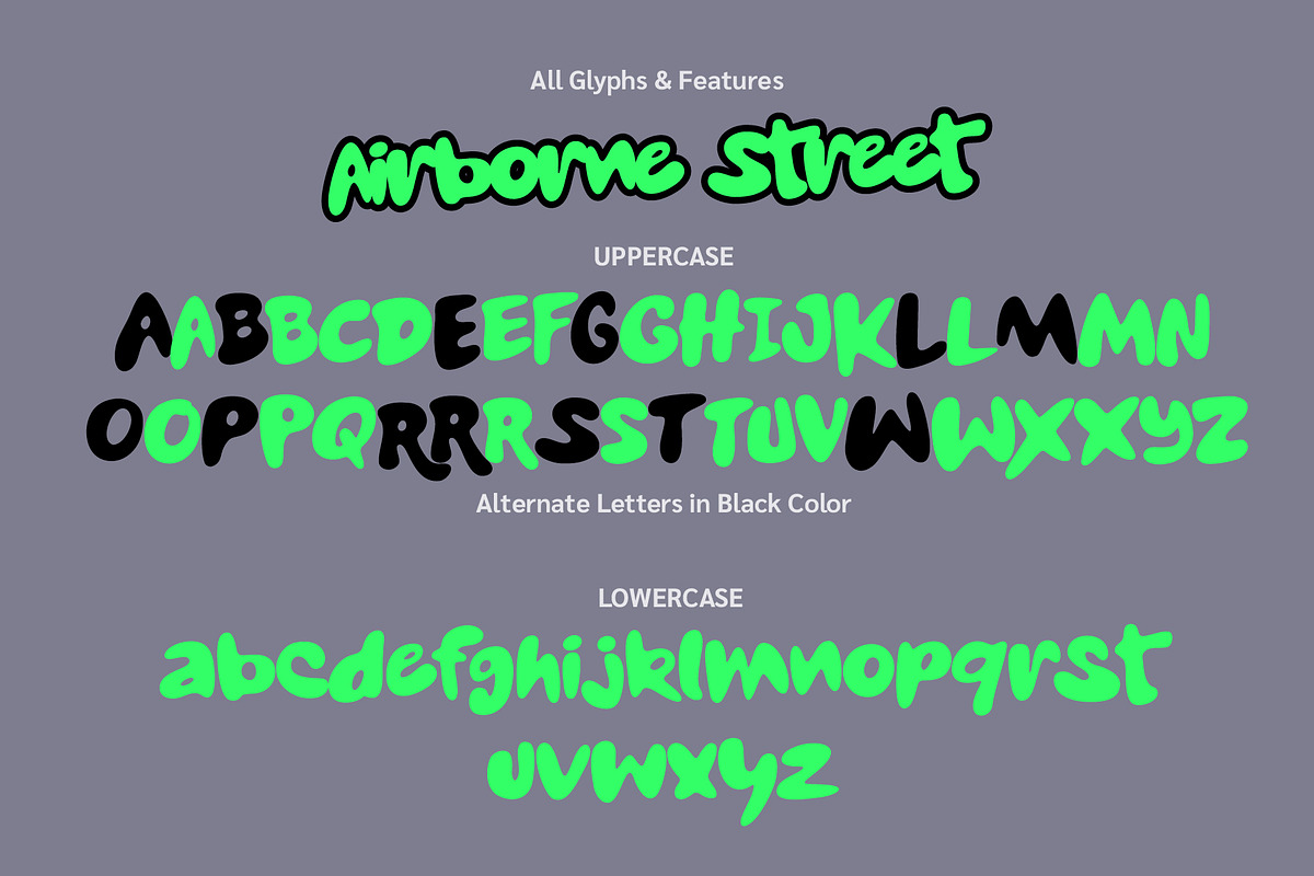 Airborne Street, a Handwritten Font by BBtypeStudios (Photo 11 of 13)