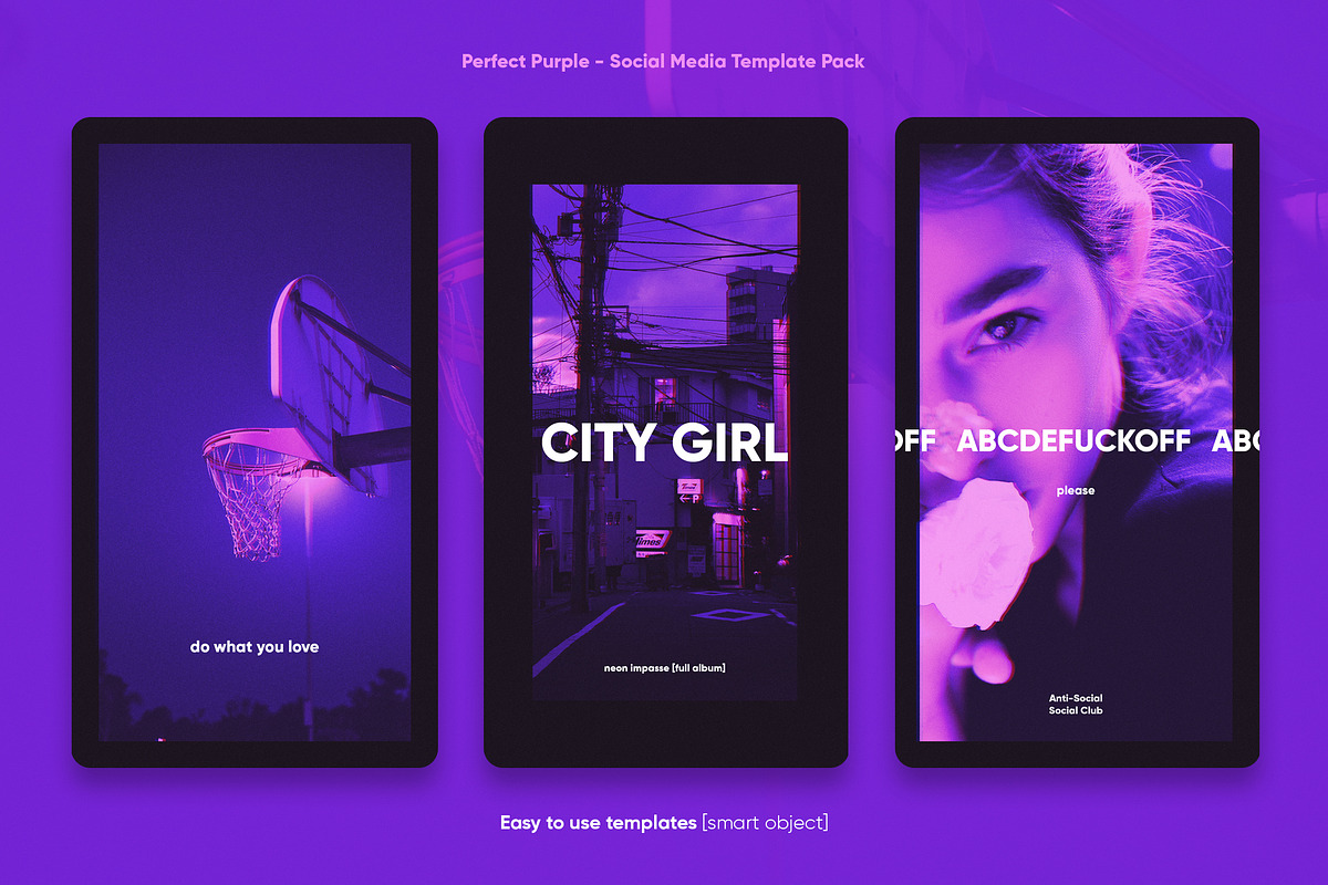 Perfect Purple Social Media Kit, a Social Media Template by September 5th (Photo 5 of 11)