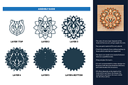 Bear 3D Mandala - SVG Laser cut file, an Object Graphic by Arshad Ali (Thumbnail 2 of 8)
