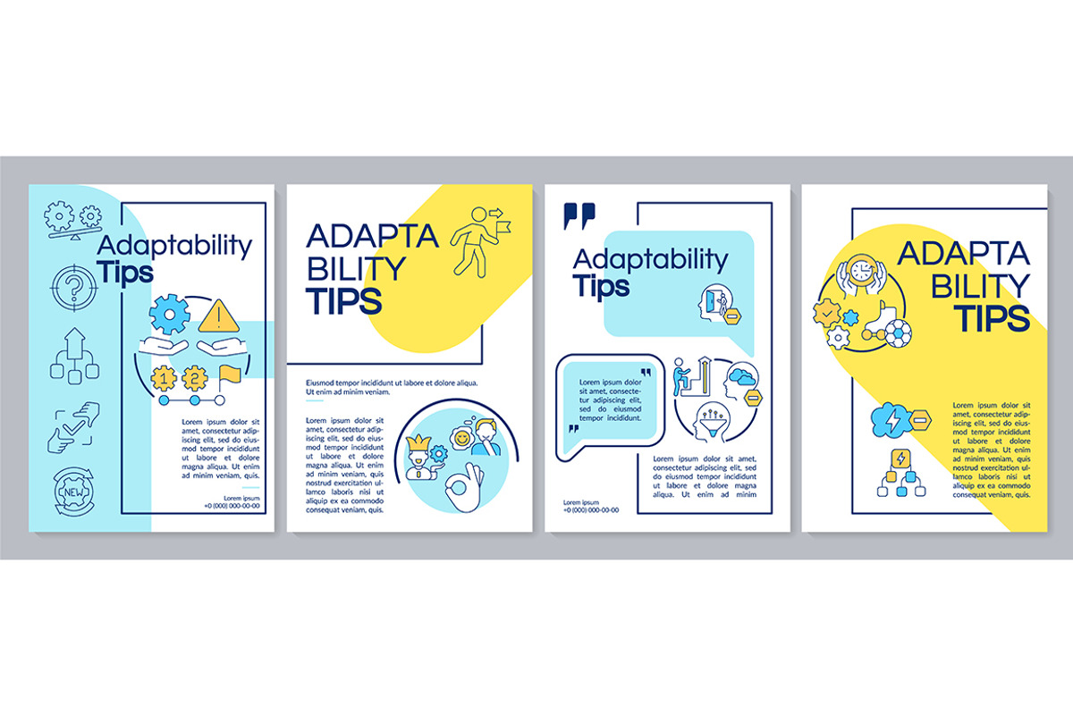 Adaptability tips brochure template, a Brochure Template by IMG Visuals