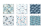 Little Ocean Seamless Patterns Set, a Pattern Graphic by DrawStudio1988 (Thumbnail 8 of 9)