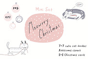 Christmas Bundle Cute Illustrations, a Seasonal Illustration by sceptical cactus (Thumbnail 41 of 62)