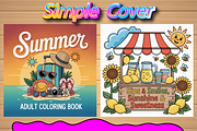 Hello Summer Bold & Easy Coloring, a Seasonal Illustration by Design Home (Thumbnail 3 of 5)