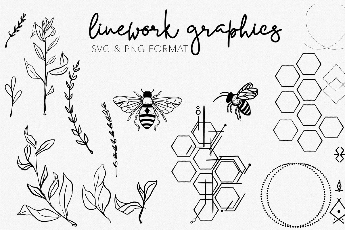 BEES & BOTANICALS | Modern Graphics, a Texture Illustration by Wooly Pronto (Photo 4 of 8)