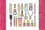 Manicure and Pedicure Big Set, a Graphic by Epine (Thumbnail 2 of 4)