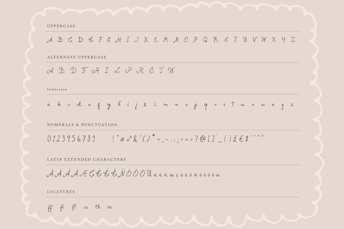 Forgotten Letter | Handdrawn Font, a Handwritten Font by Youandigraphics (Photo 5 of 11)