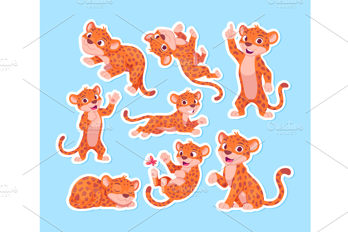 Leopard. cute cartoon panther or, an Animal Illustration by Onyx