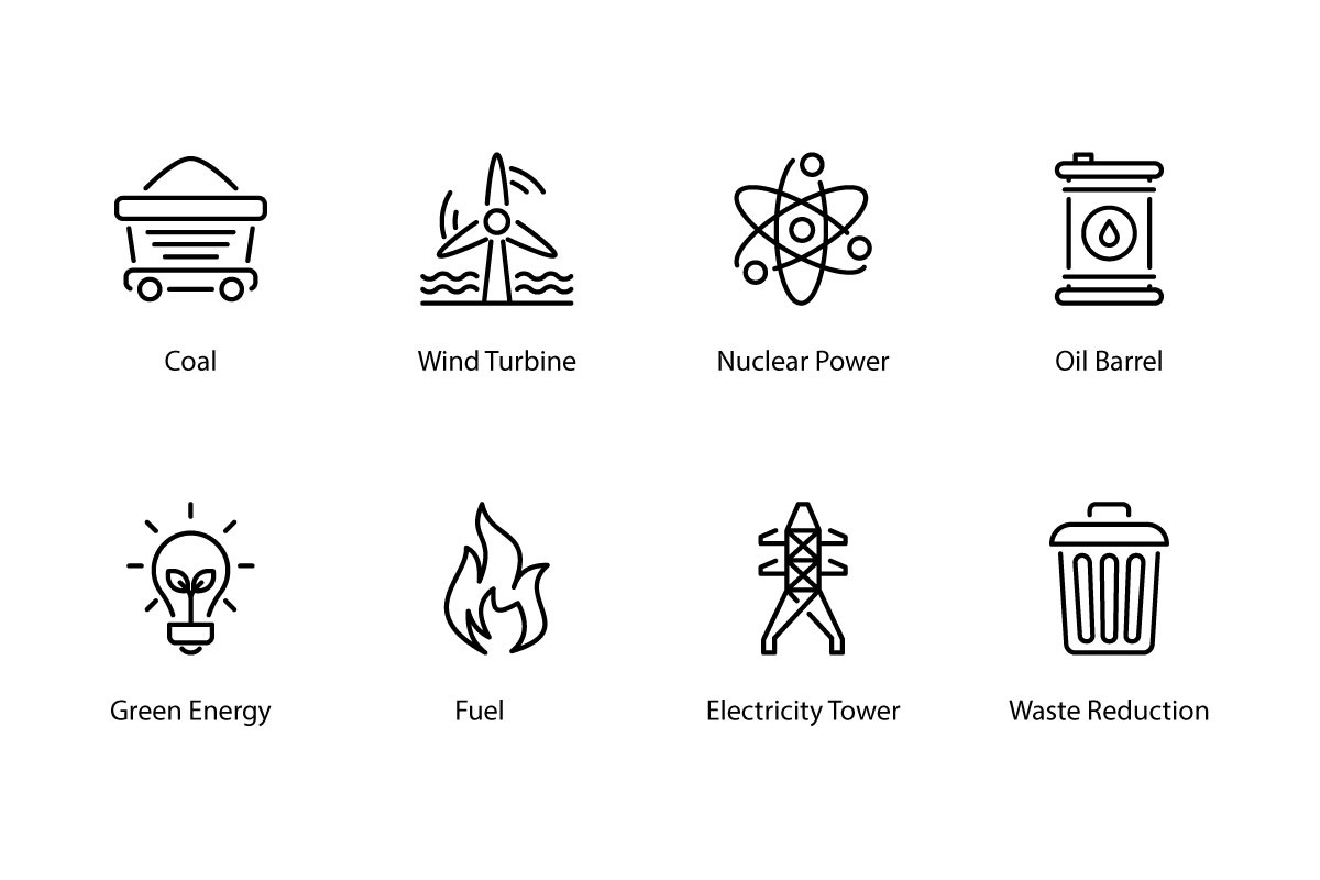 64 Power And Energy icons, an Outline Icon by vectorstank (Photo 4 of 10)