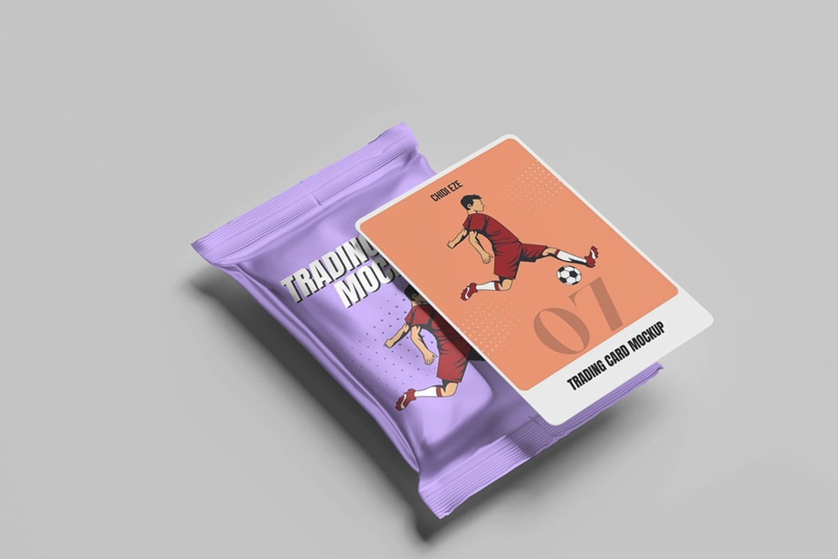 Trading Cards Mockup, a Packaging Mockup by Tokobeta (Photo 5 of 9)