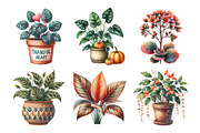 Positive Autumn Houseplant Clipart, an Illustration by Daily.Designs (Thumbnail 2 of 5)