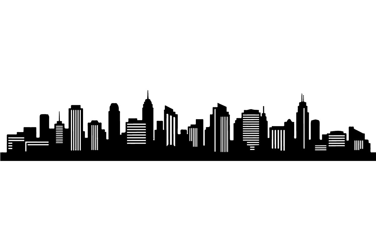 Modern City Skyline Silhouette, an Object Graphic by Creativeshirt (Photo 3 of 20)