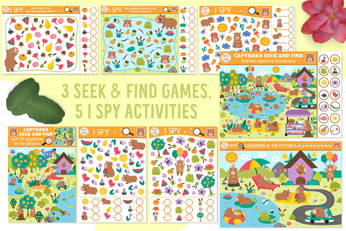 Capybara games and activities, an Education Illustration by Lexi Claus (Photo 6 of 16)