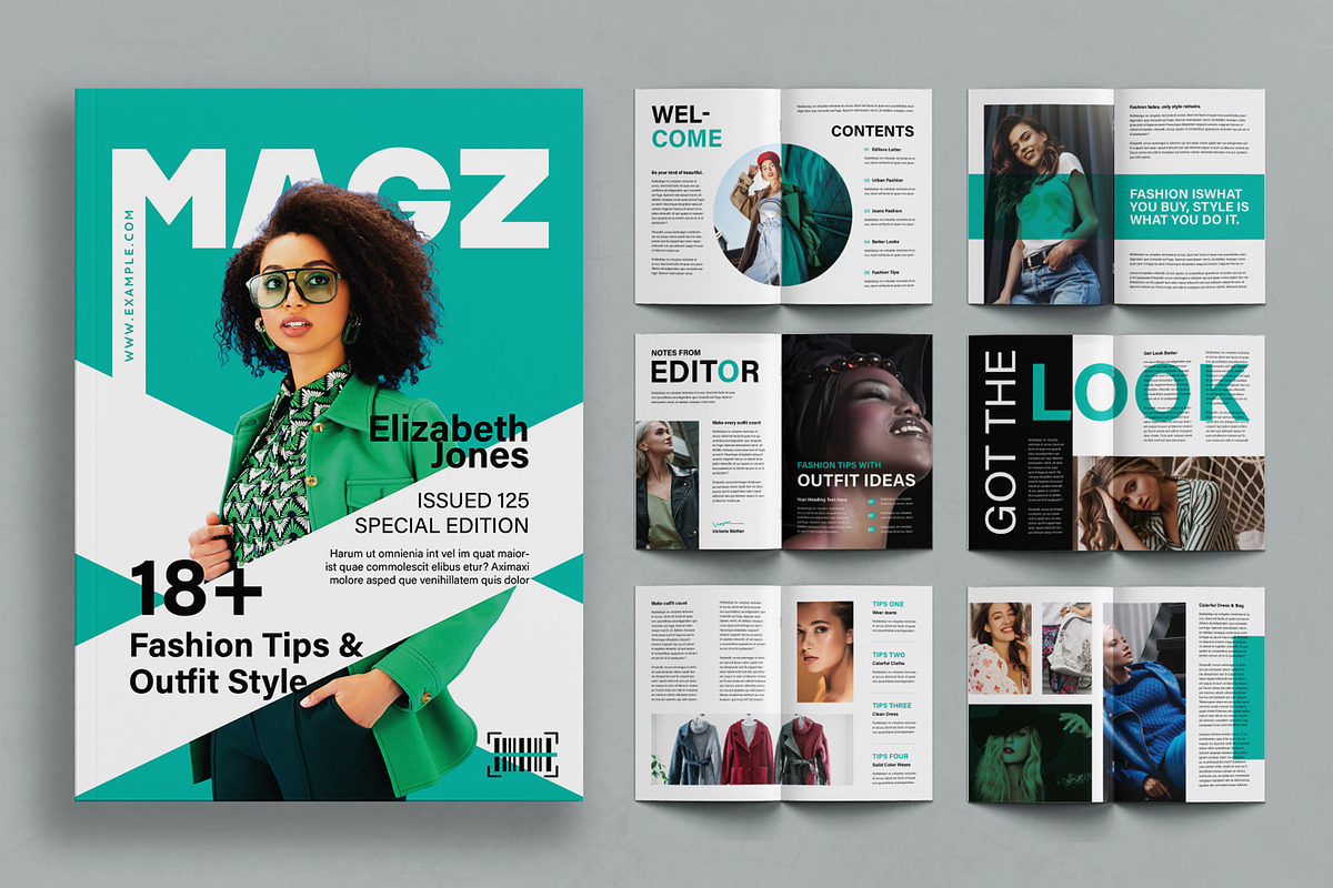 Fashion Magazine Template, a Magazine Template by ContestDesign (Photo 1 of 3)