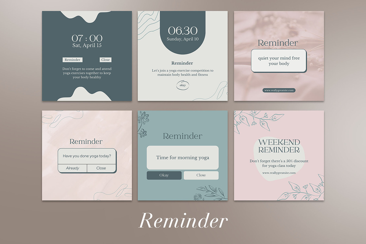 Yoga Instagram | CANVA Template, a Social Media Template by Azruca (Photo 14 of 17)