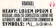 Roadkill, a Sans Serif Font by Device (Thumbnail 8 of 12)