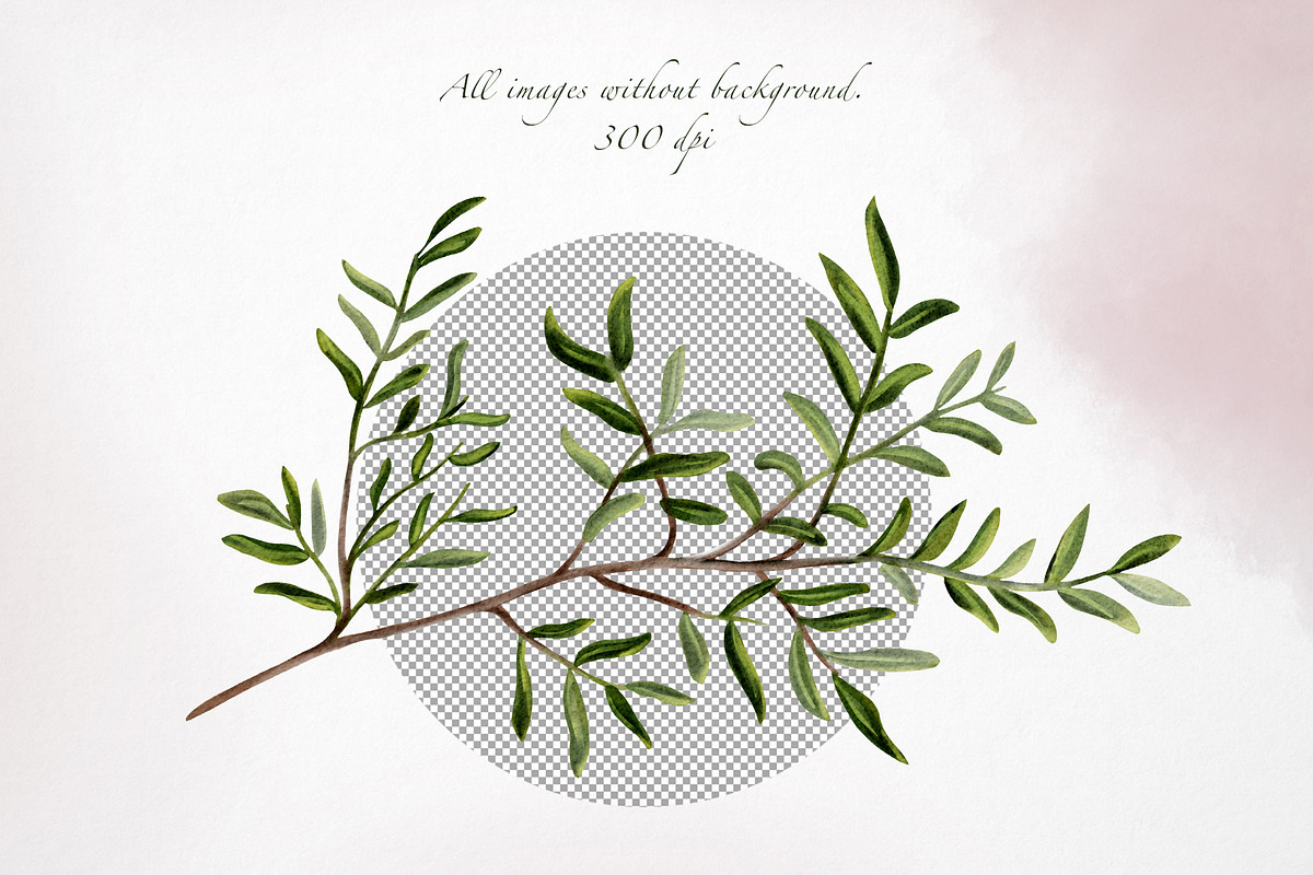 Garden flowers watercolor clipart, an Illustration by Alena Sid (Photo 3 of 13)