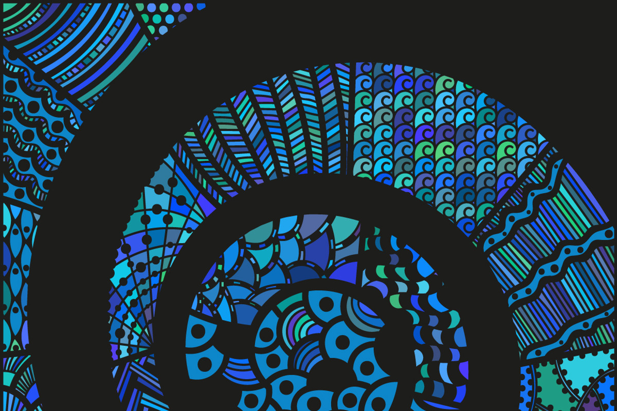 Set of zentangle patterns, a Pattern Graphic by ekmelica (Photo 5 of 6)