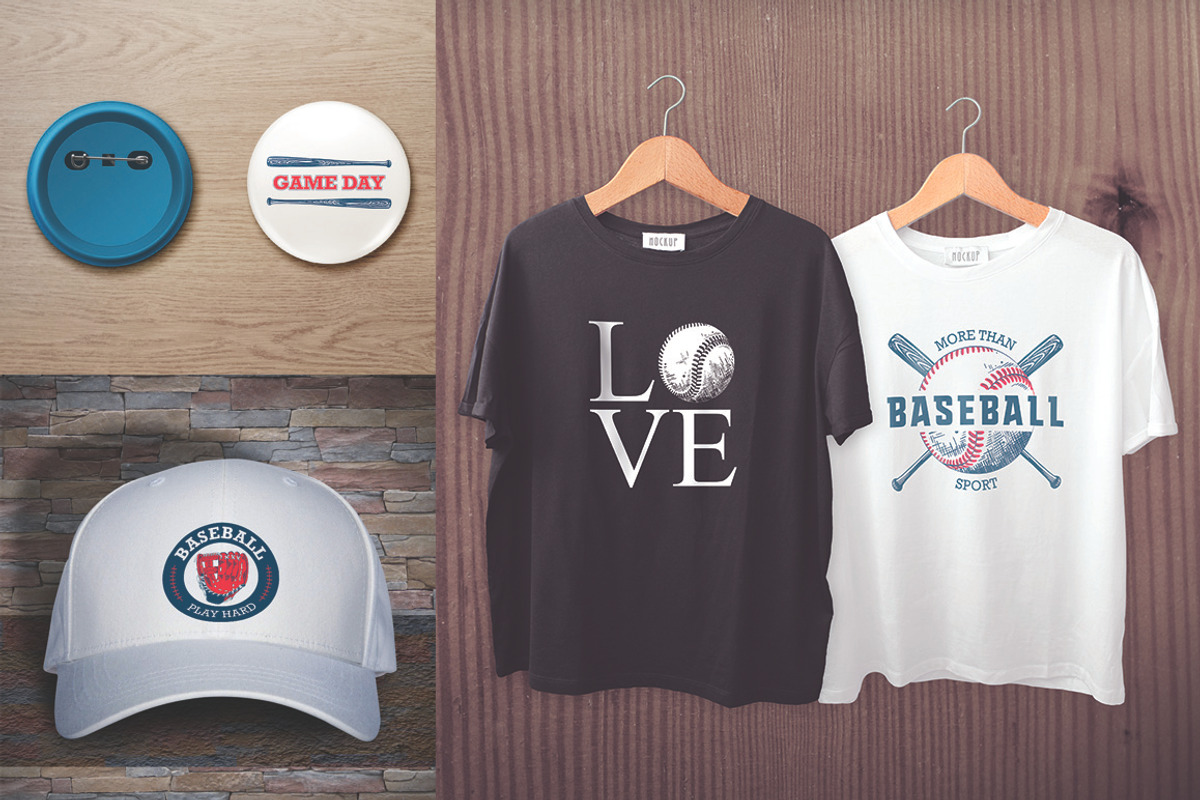 Baseball engraved odjects & emblems, an Education Illustration by Akimo Mia (Photo 7 of 8)