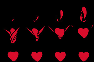 Sprite Sheets Heart. Ready for games