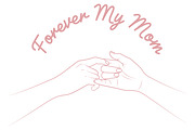 Forever My Mom T-Shirt Design svg, an Object Illustration by Ghagra (Thumbnail 2 of 7)