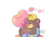 Cute Cozy Friends, an Animal Illustration by Anastasiya Klempach (Thumbnail 2 of 8)