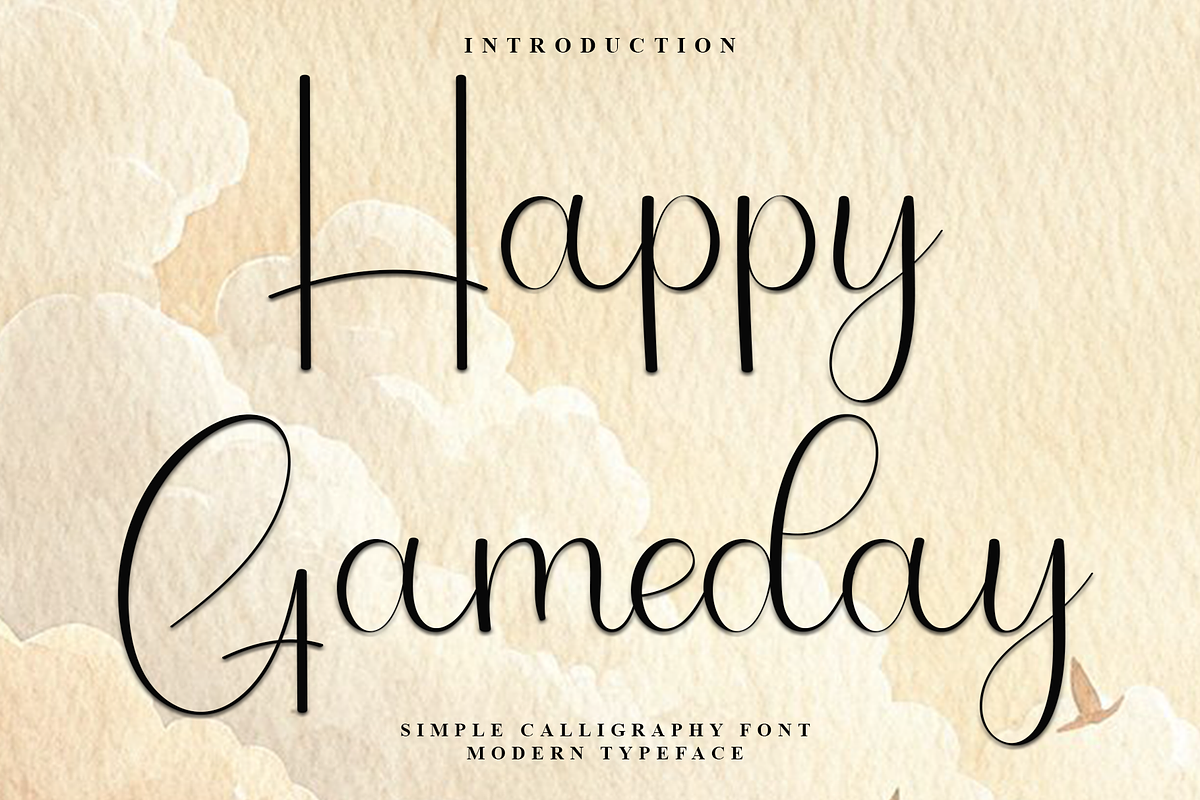Happy Gameday, a Handwritten Font by InermediaSTUDIO (Photo 1 of 8)