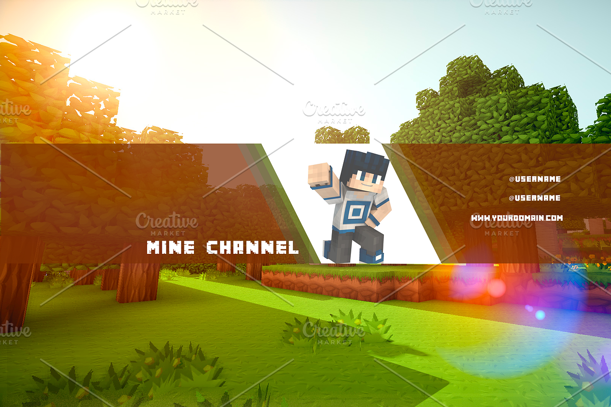 Youtube Mine Channel Art, a Social Media Template by FrancoShop (Photo 5 of 7)