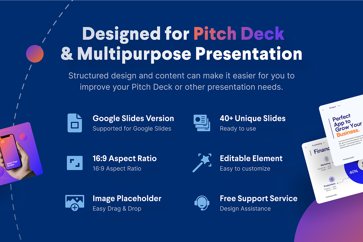 Deckly - Pitch Deck Google Slides, a Presentation Template by Illustraly Design (Photo 2 of 9)
