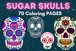 70 HD Sugar Skull coloring pages