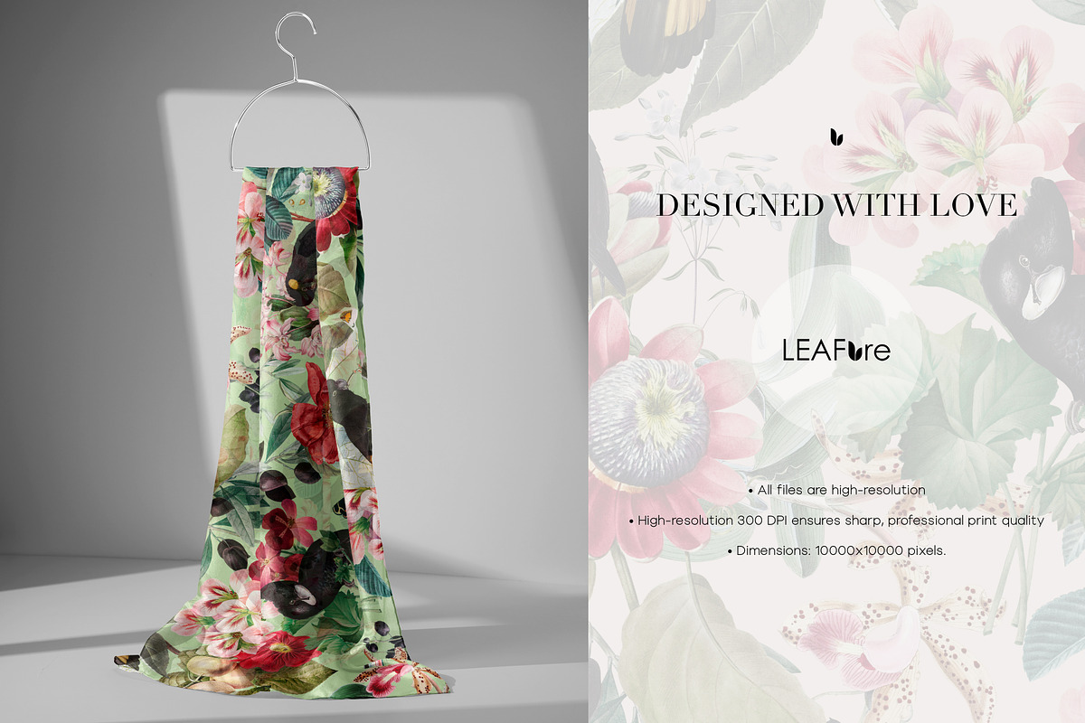 Novelle Exotic Floral Print Designs, a Pattern Graphic by LEAFure (Photo 9 of 9)