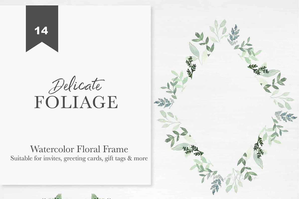 DELICATE FOLIAGE leaves greenery, an Illustration by Momo Studio (Photo 6 of 15)