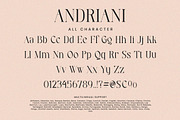 Andriani, a Serif Font by HATFSTUDIO (Thumbnail 8 of 9)